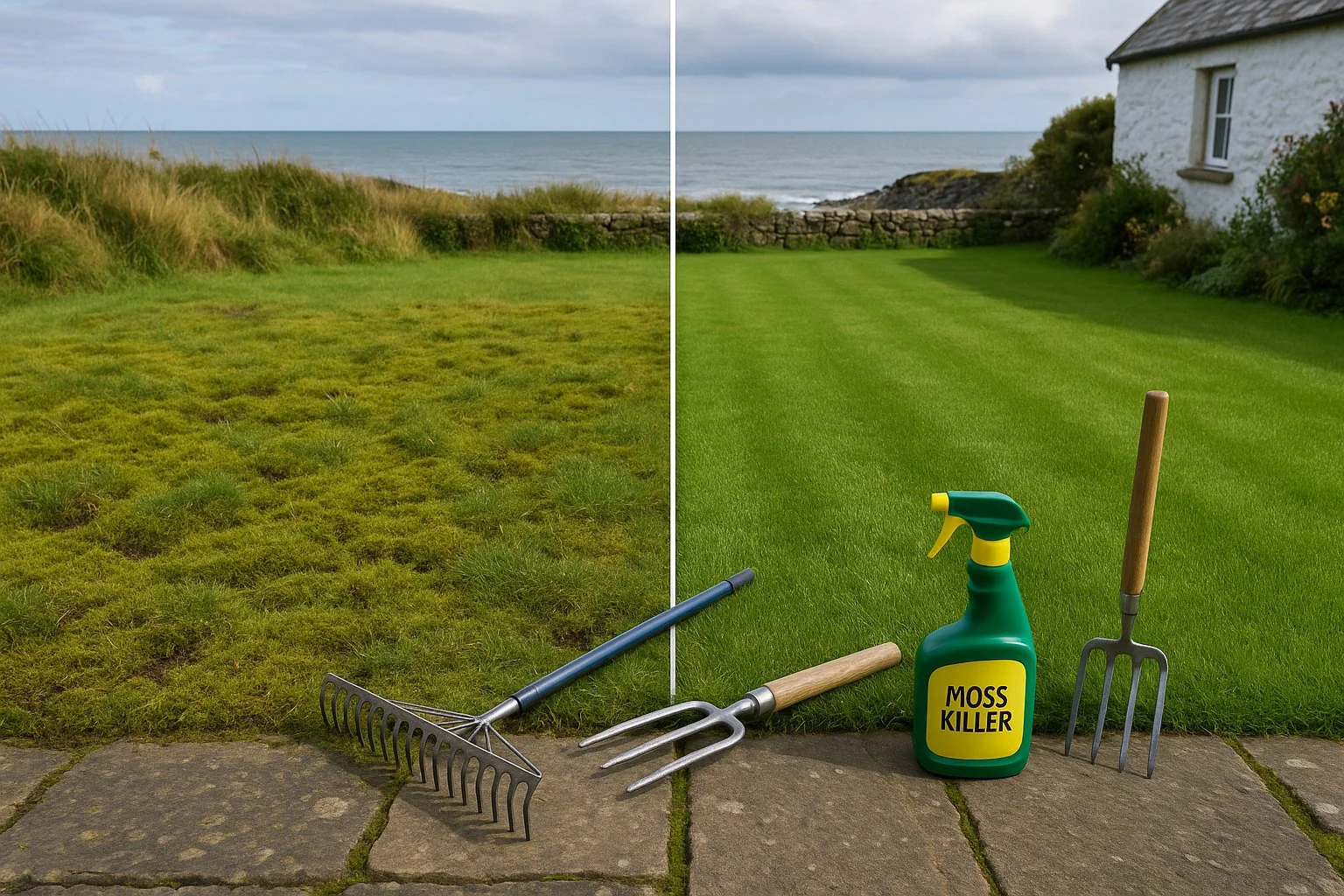 Hero image for Moss Control for Coastal Gardens in County Louth